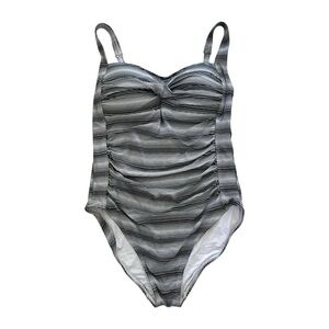 NWOT Bond-eye Australia Onepiece Swimsuit beach flattering Ruching Twisted Front